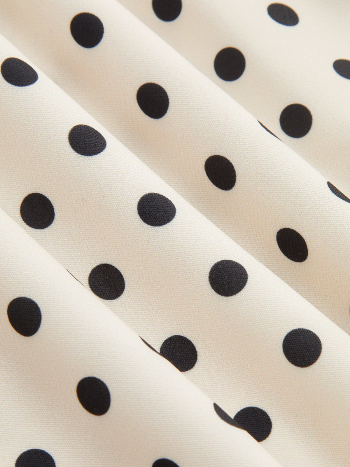 Polka Dot Cut-Out Tie-Neck Mini Dress