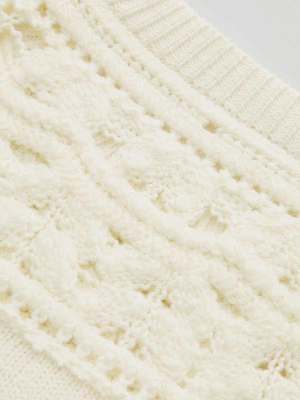 Hollow Out Crochet Short Sleeve Knit Top