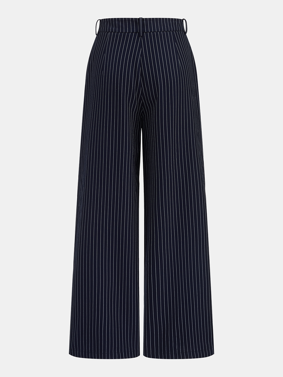 Pinstripe Metal Button Halter Top & Pants Set