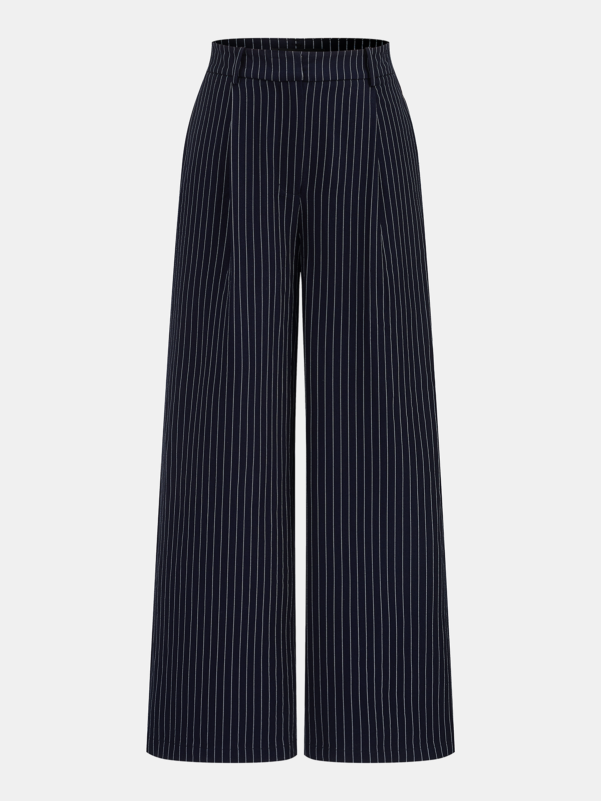 Pinstripe Metal Button Halter Top & Pants Set