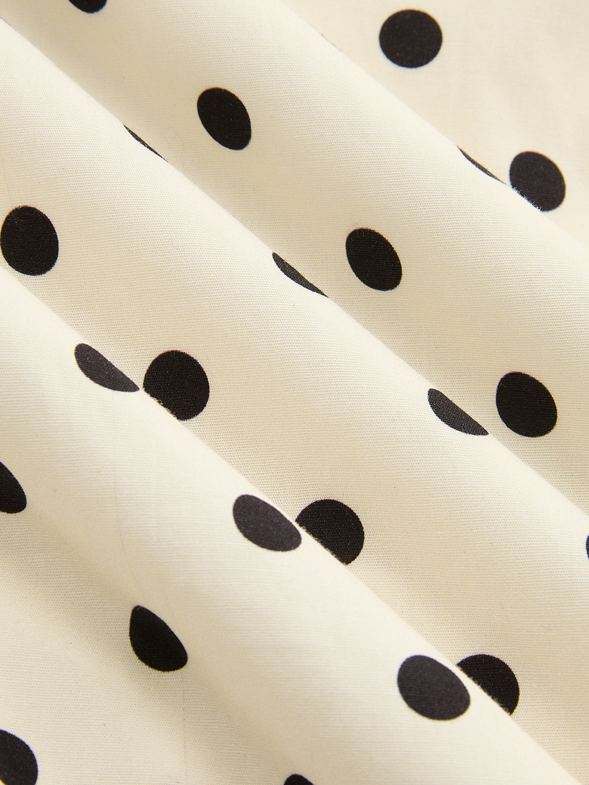 Robe longue dos nu à pois