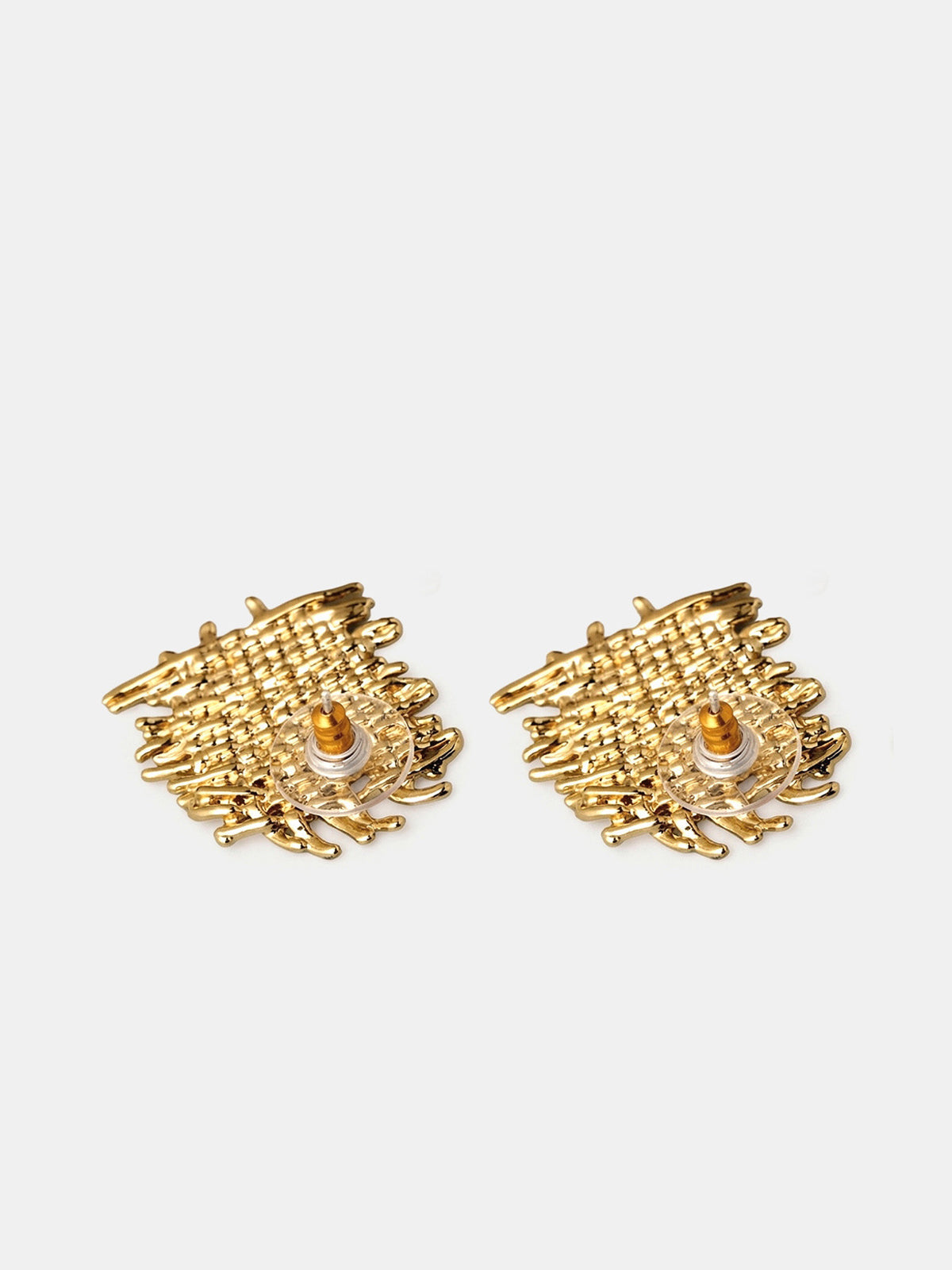 Textured Woven Statement Earrings