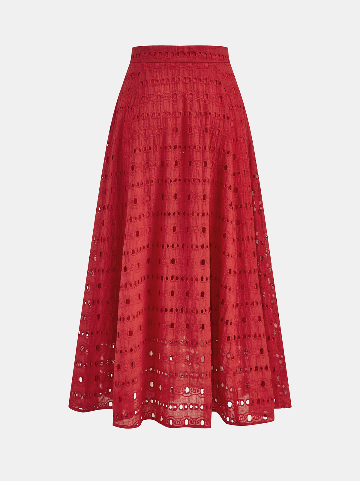 Eyelet Halter Crop Top & Maxi Skirt Set