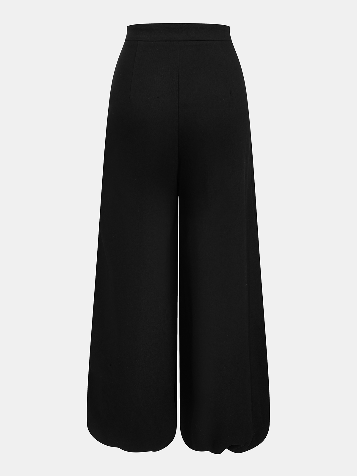Pantalon large asymétrique à superposition
