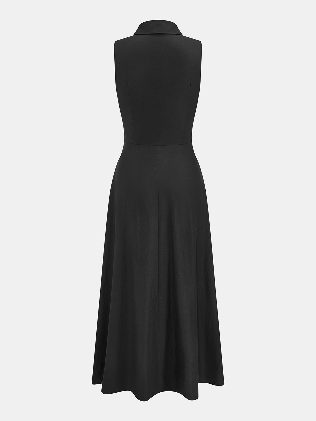 Ärmelloses Hemdkleid mit Bindegürtel