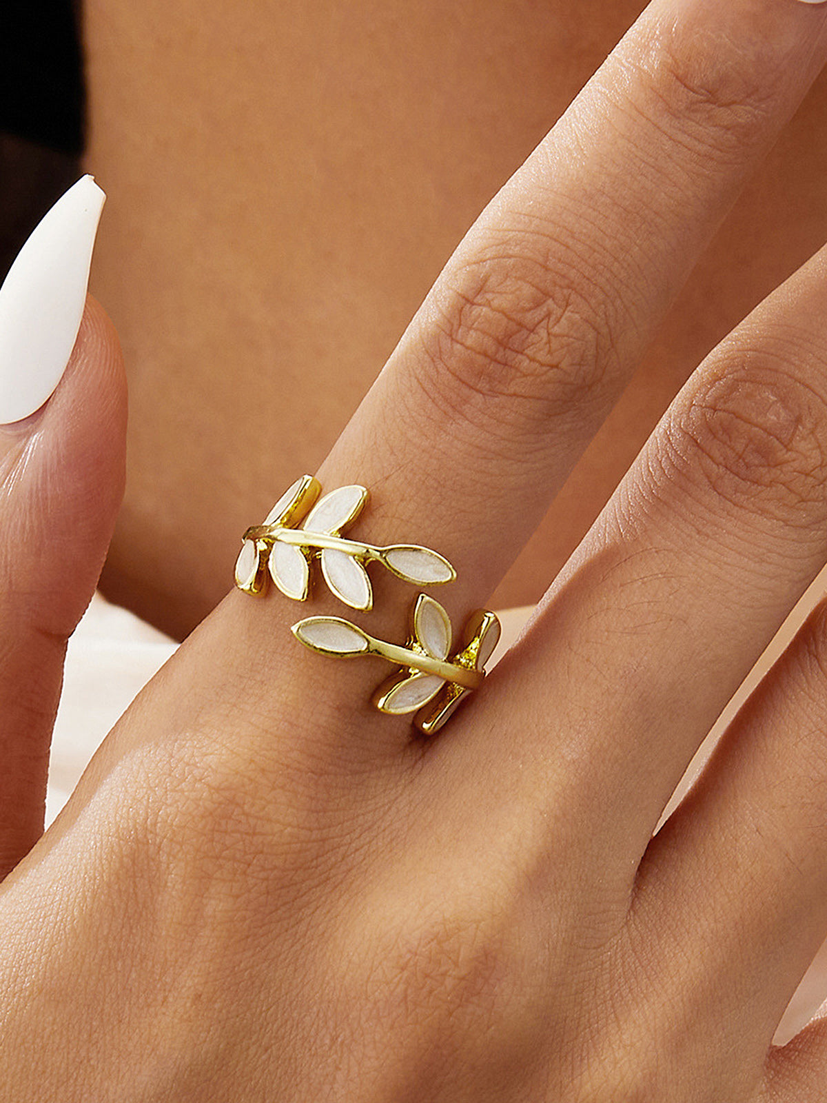 Leaf Branch Open Ring