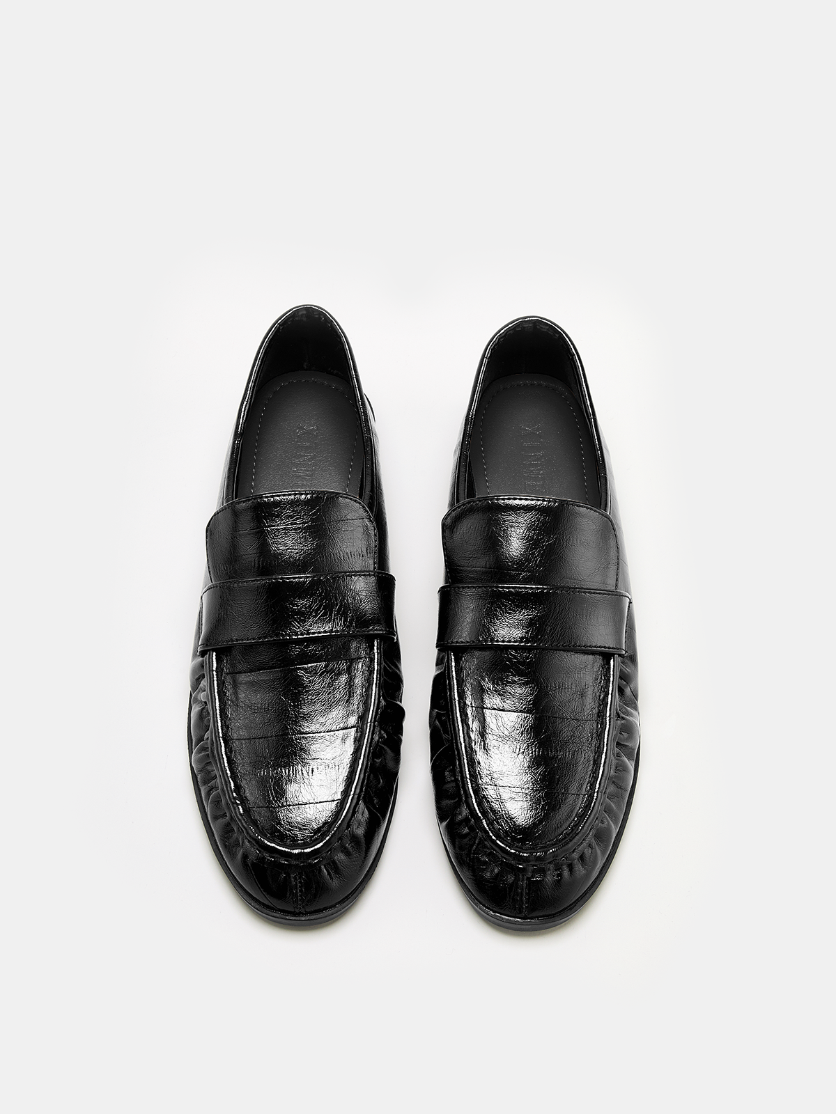 Vintage Ruched Vamp Loafers