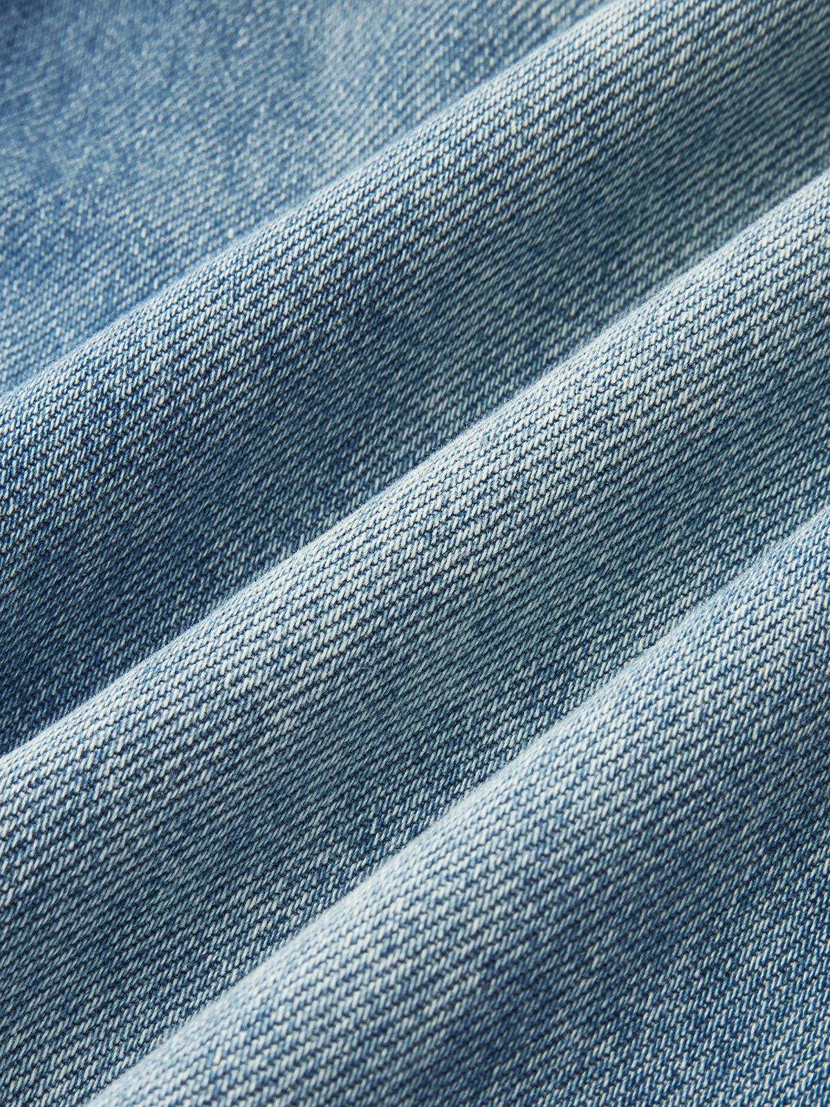 Lace Trim Mid-Waist Denim Pants