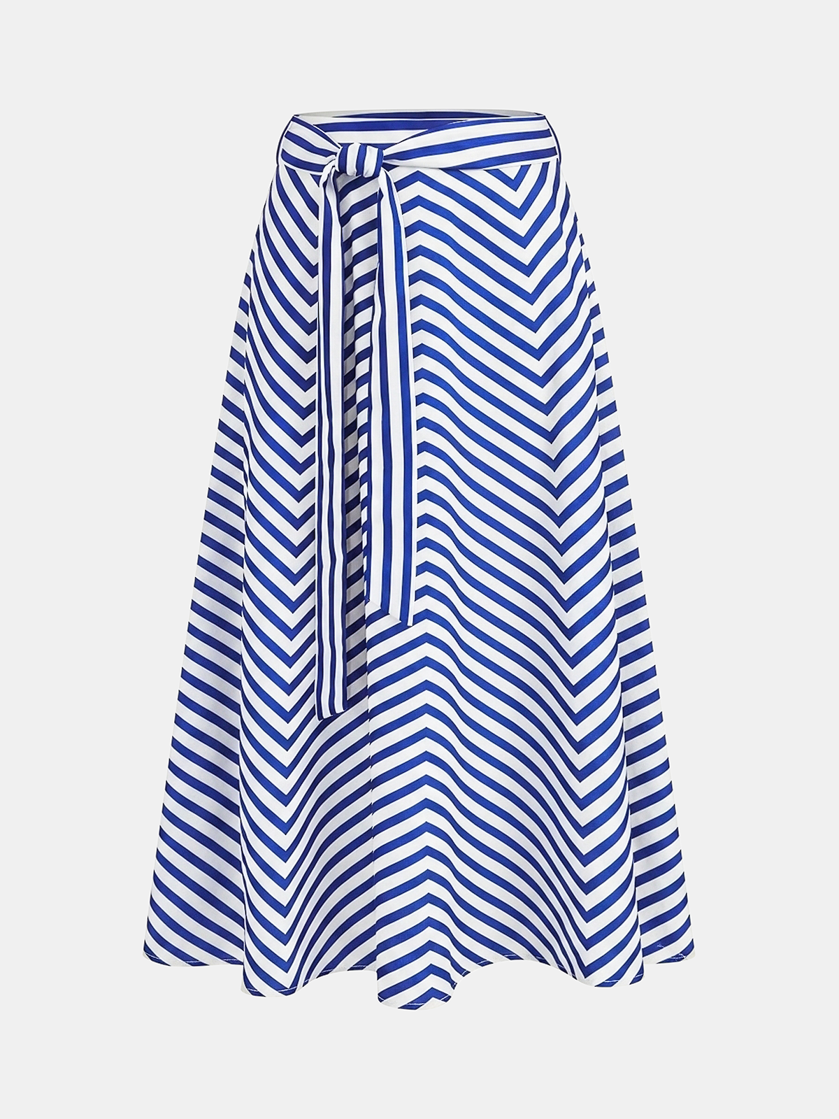 Chevron Stripe Cami Crop Top & Skirt Set