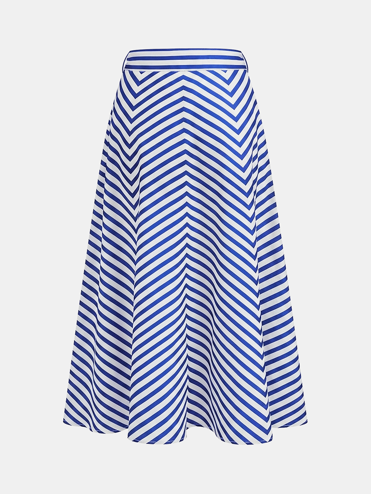 Chevron Stripe Cami Crop Top & Skirt Set