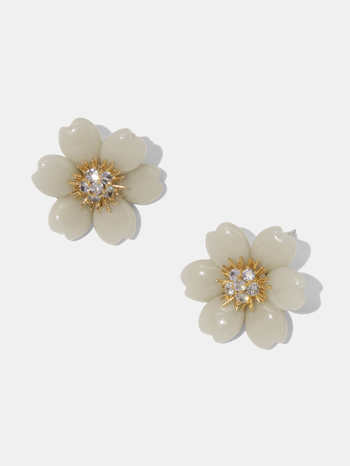 Rhinestone Flower Stud Earrings