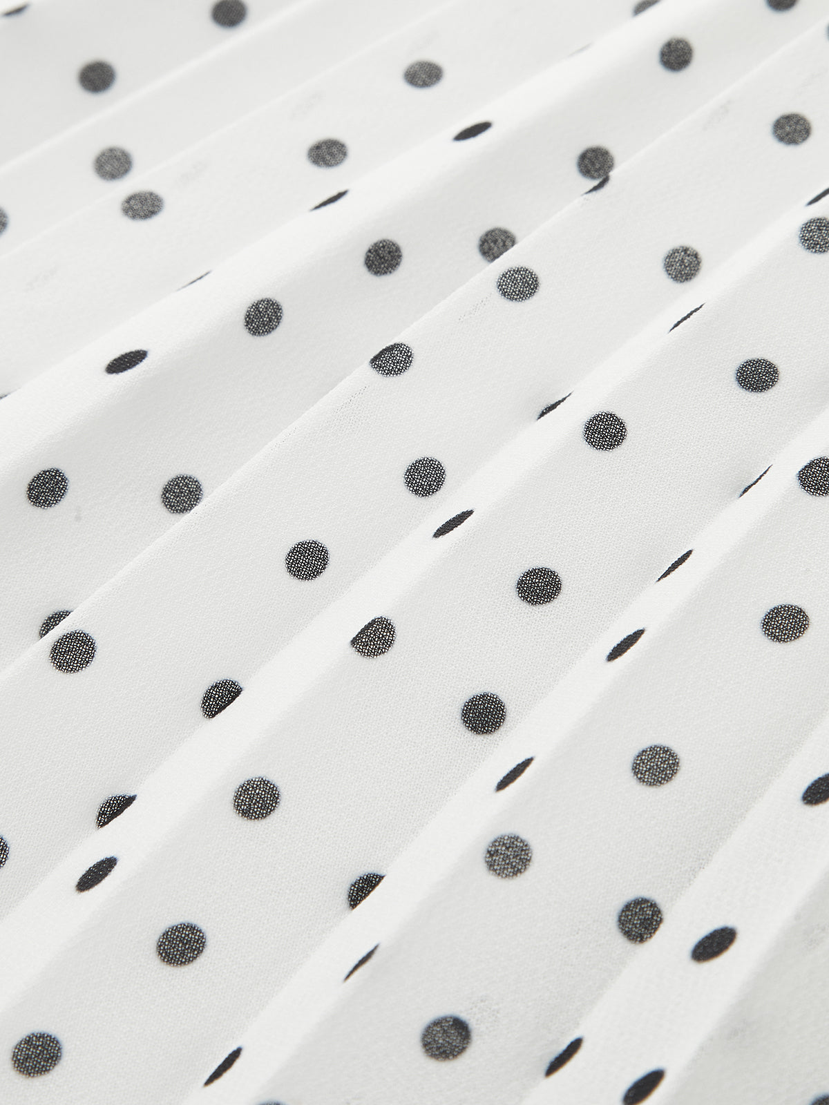 Polka Dot Pleated Cami Maxi Dress