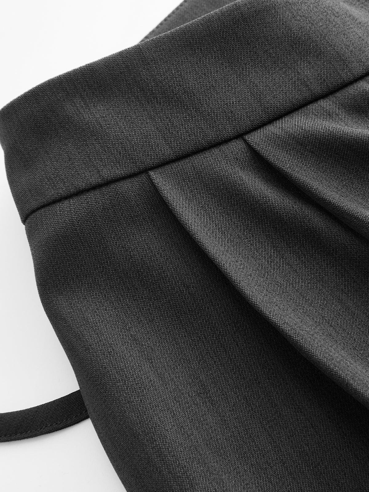 Pantalon ample à jambes larges, portefeuille sur le devant