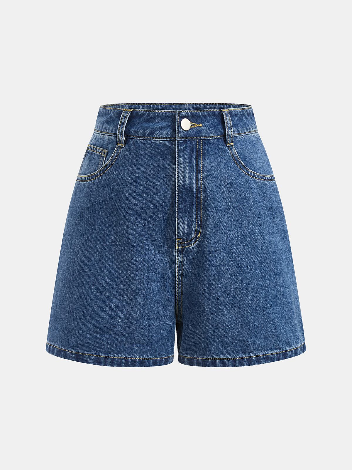 Tie-Back Denim Sleeveless Top & Shorts Set