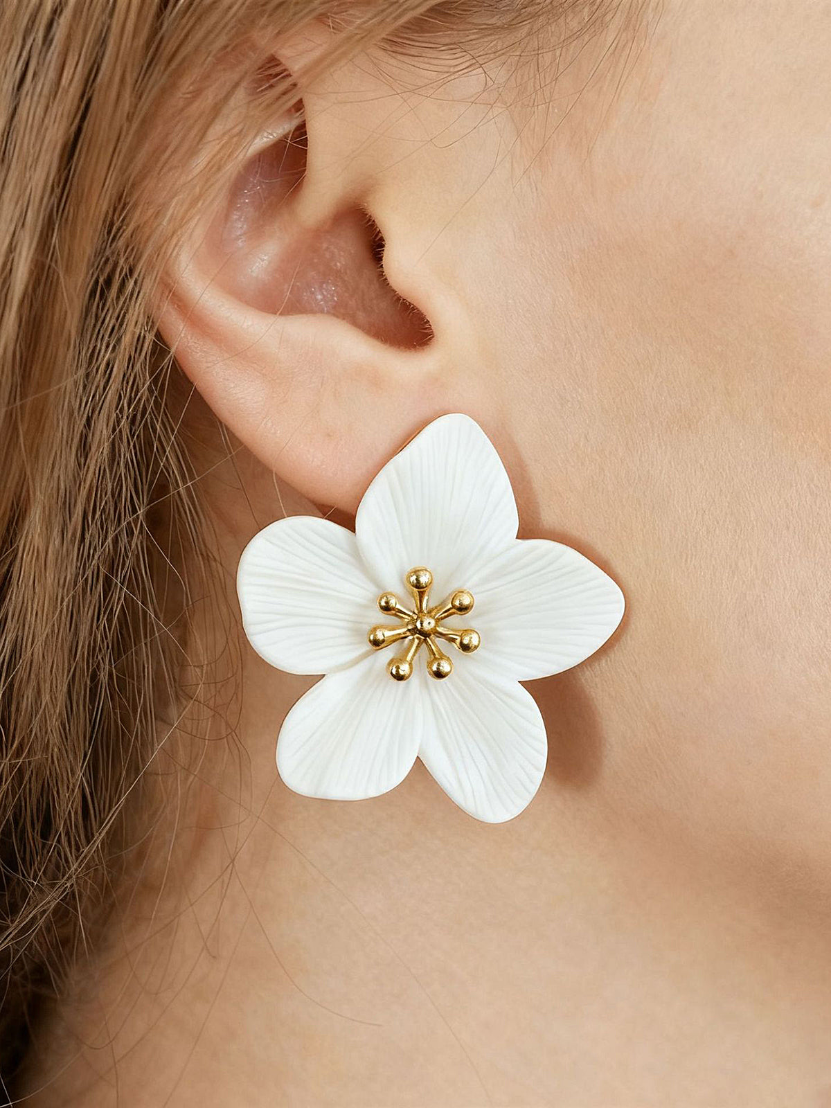 Blooming Flower Stud Earrings