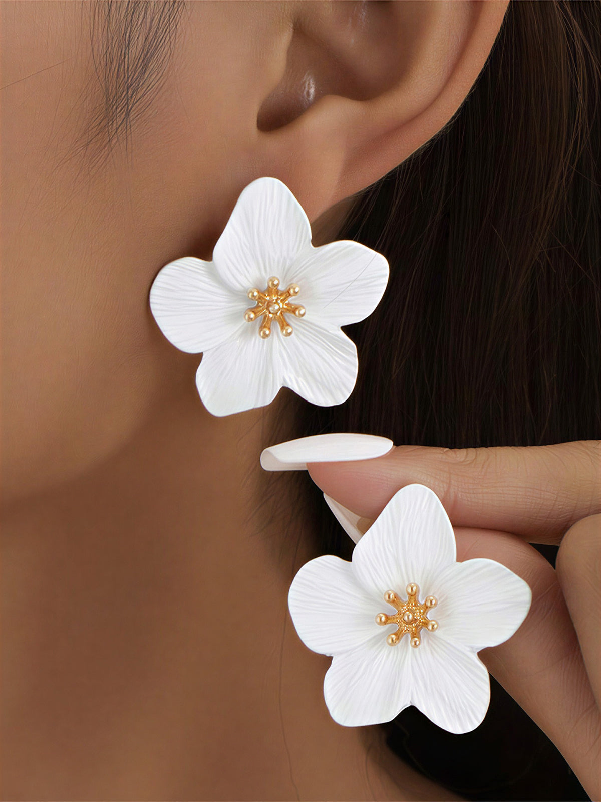 Blooming Flower Stud Earrings