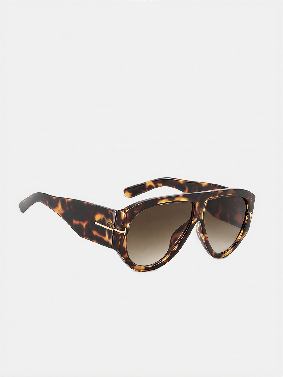 Trendige Oversized Shield Sonnenbrille