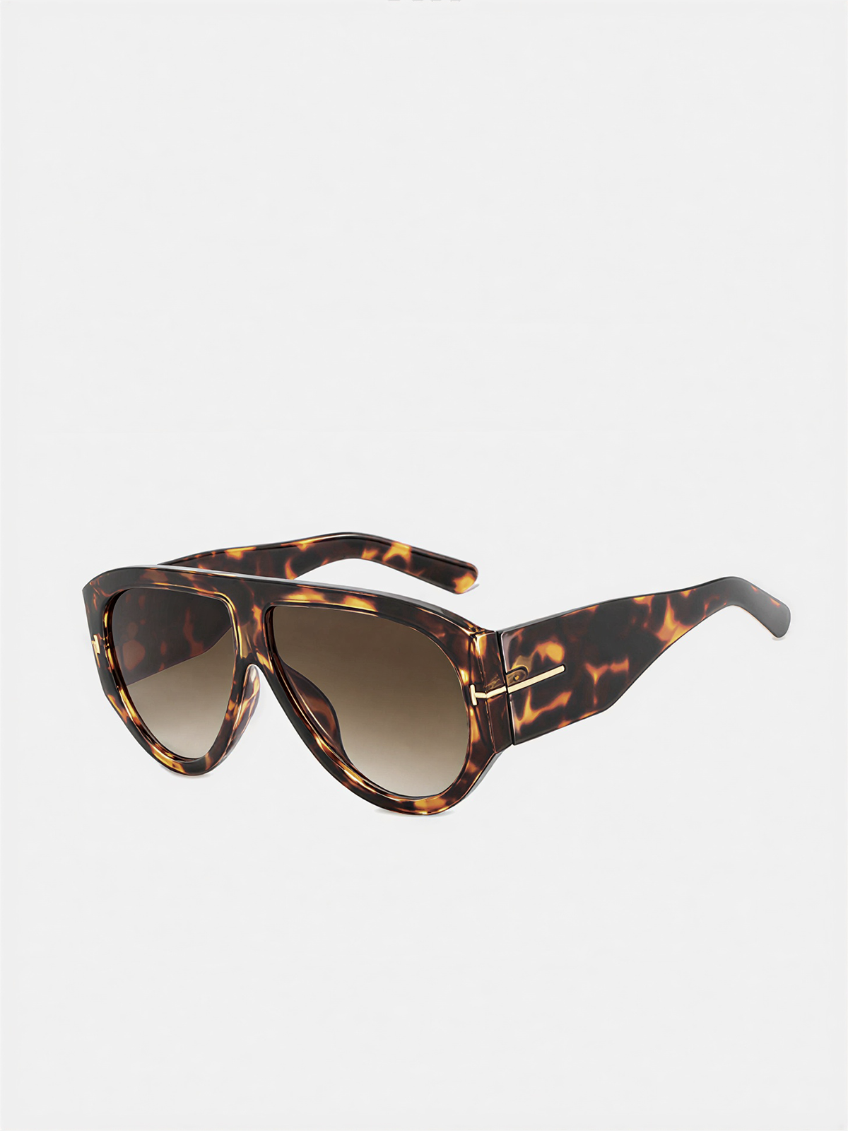 Trendy Oversized Shield Sunglasses