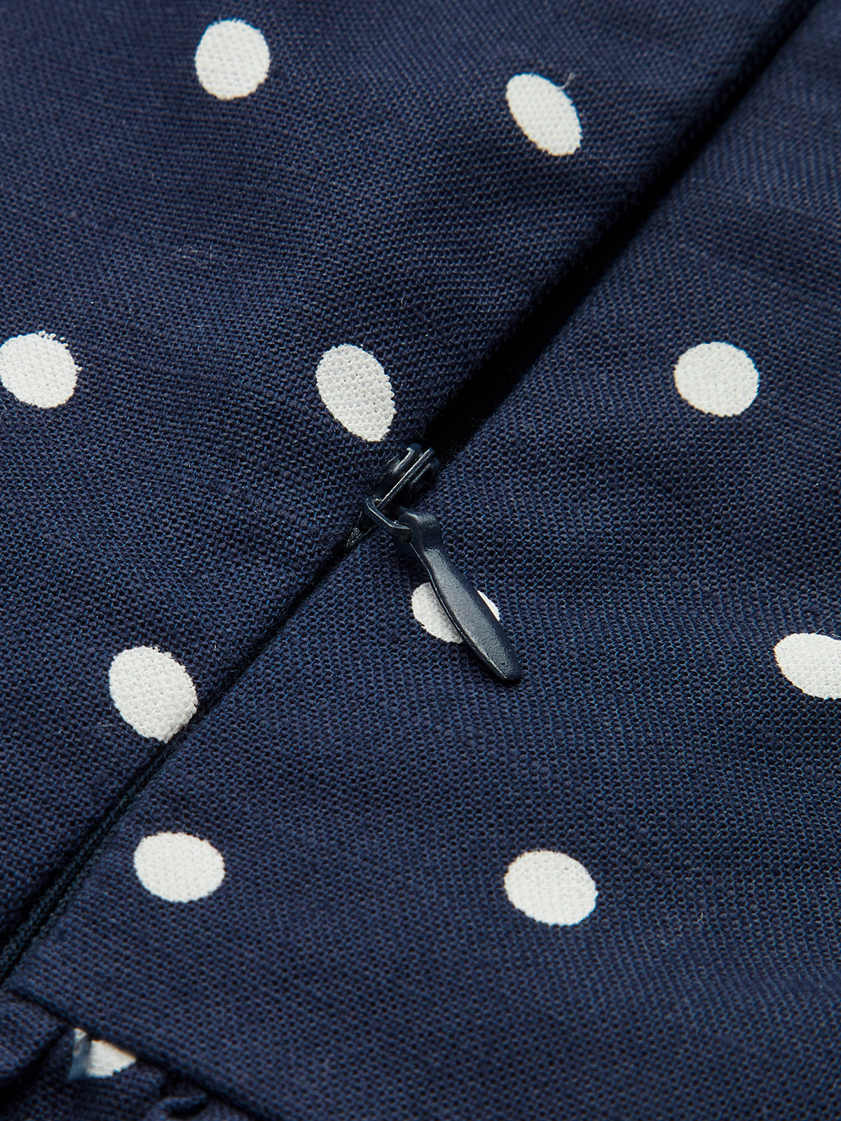 Ensemble top péplum et pantalon à pois en lin mélangé