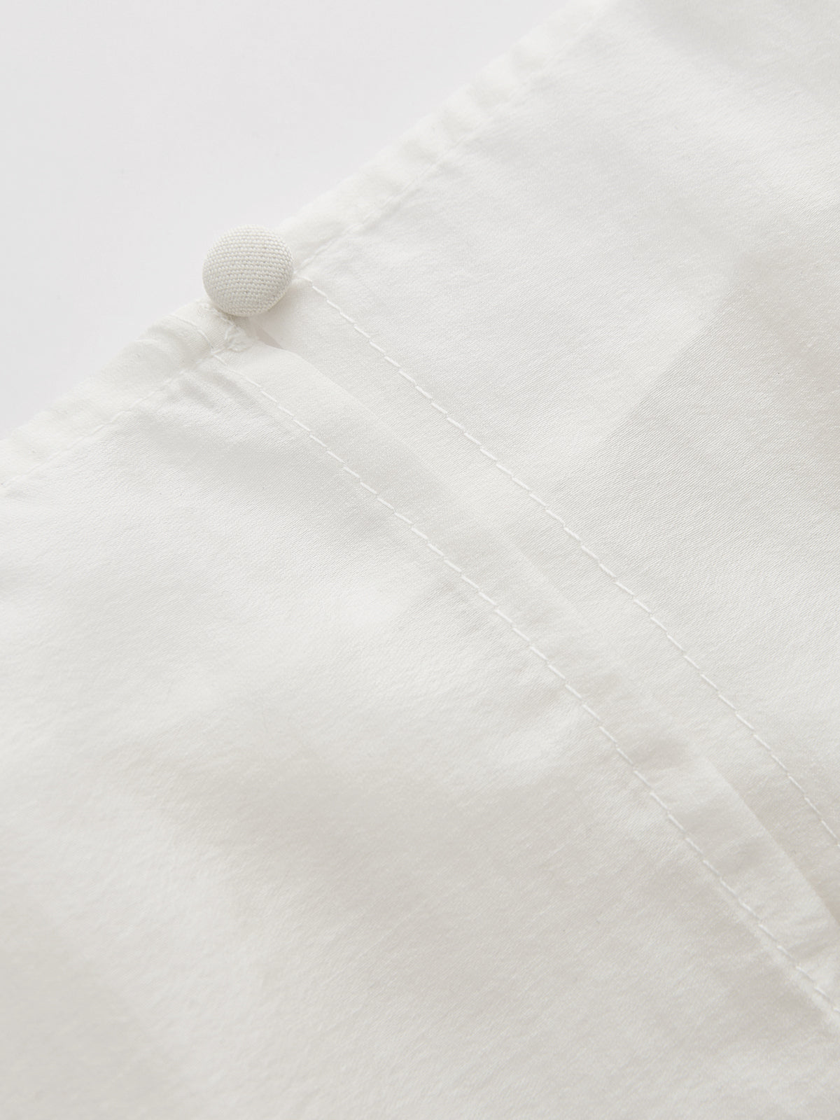 Tencel-Blend Asymmetric Flowy Blouse