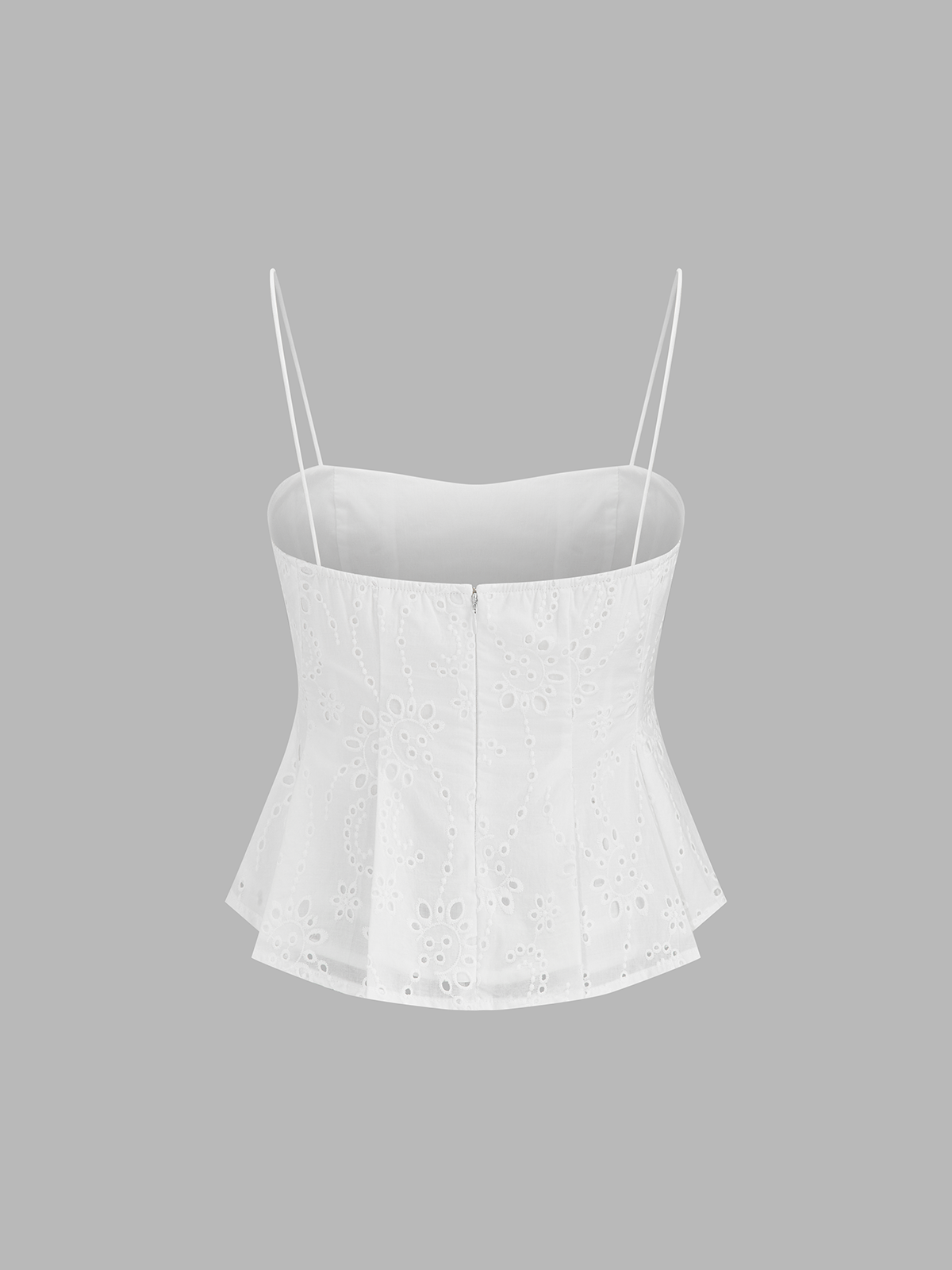 Eyelet Embroidered Cami Top & Midi Skirt Set