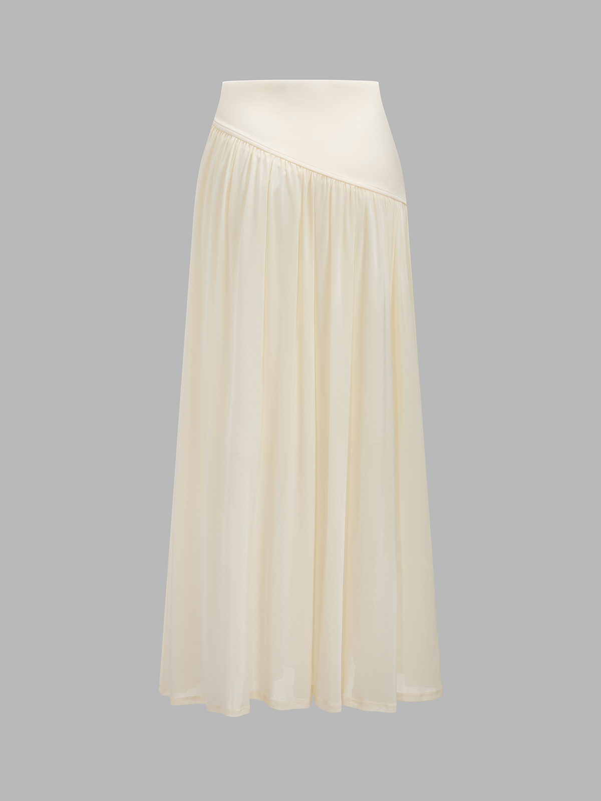 Cape Sleeve Crop Top & Flowy Midi Skirt Set