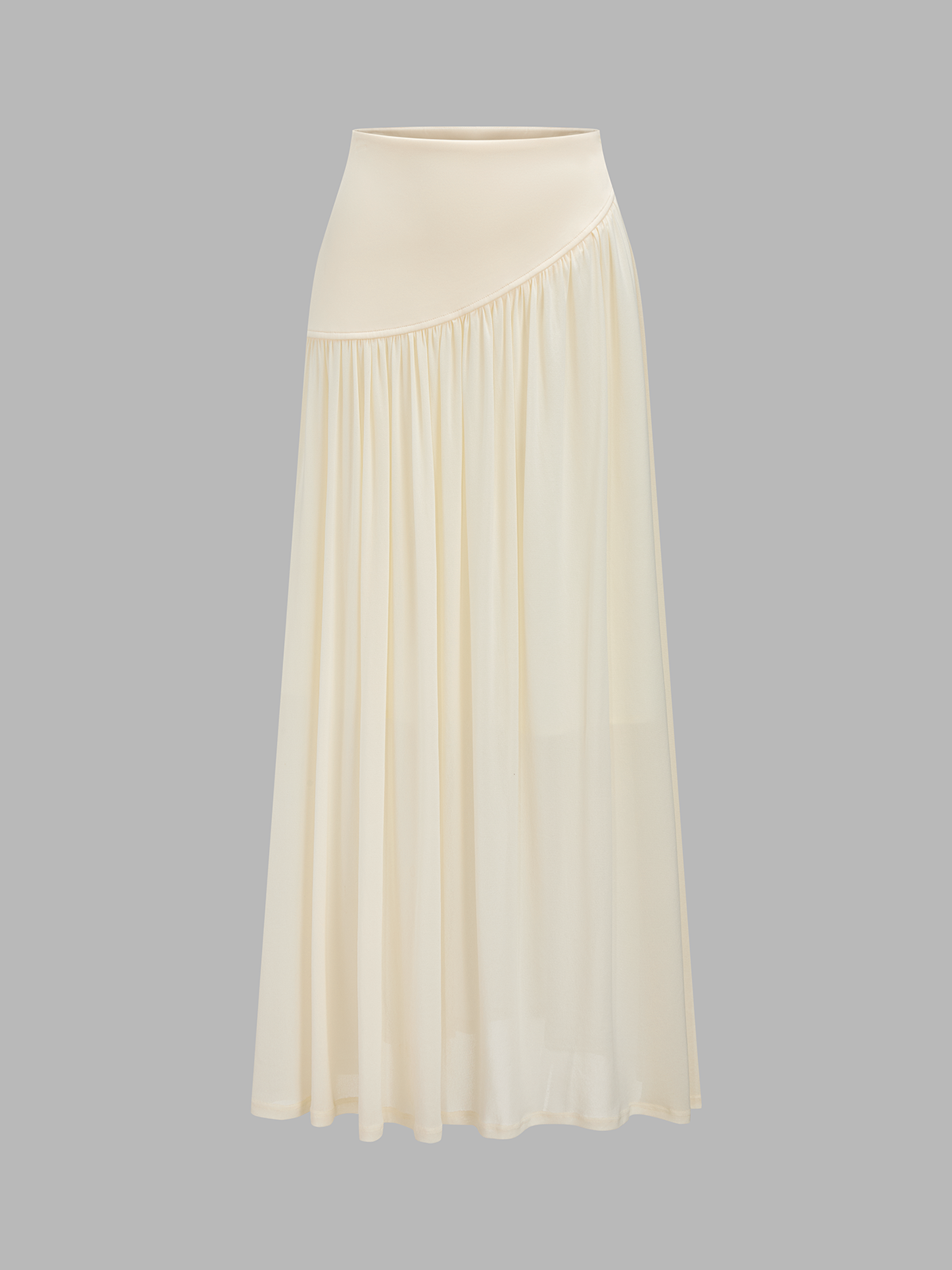 Cape Sleeve Crop Top & Flowy Midi Skirt Set