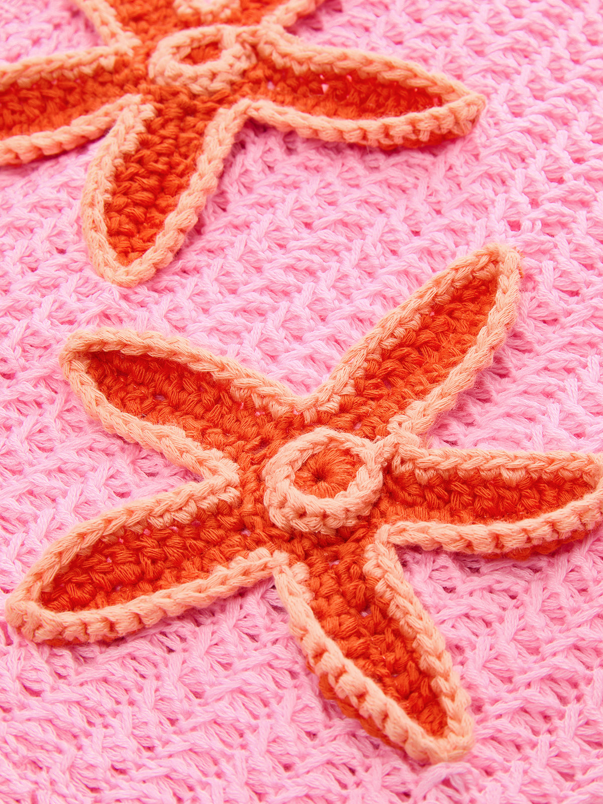 Starfish Crochet Strapless Mini Dress