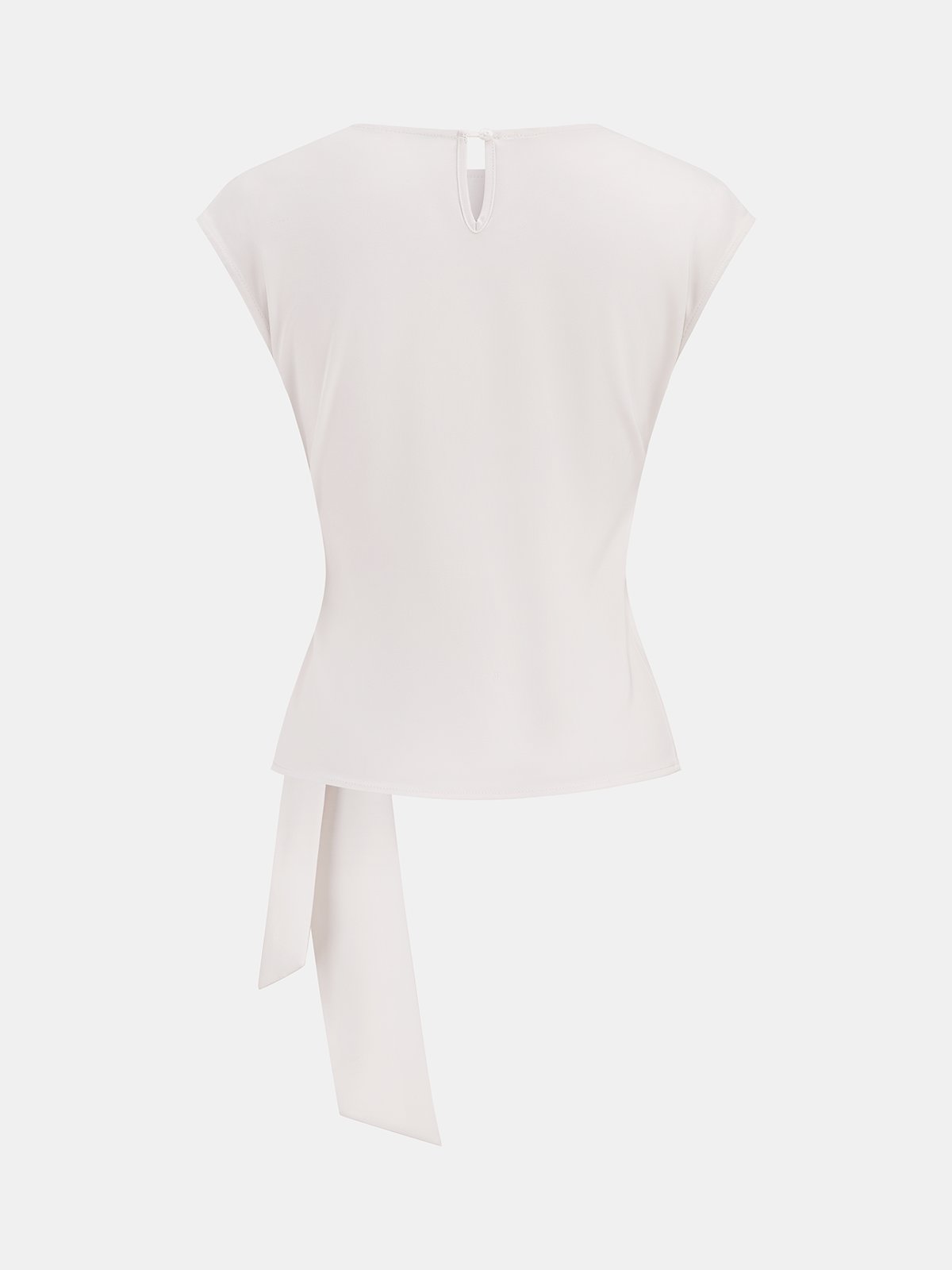 Ensemble haut sans manches à taille nouée et pantalon large