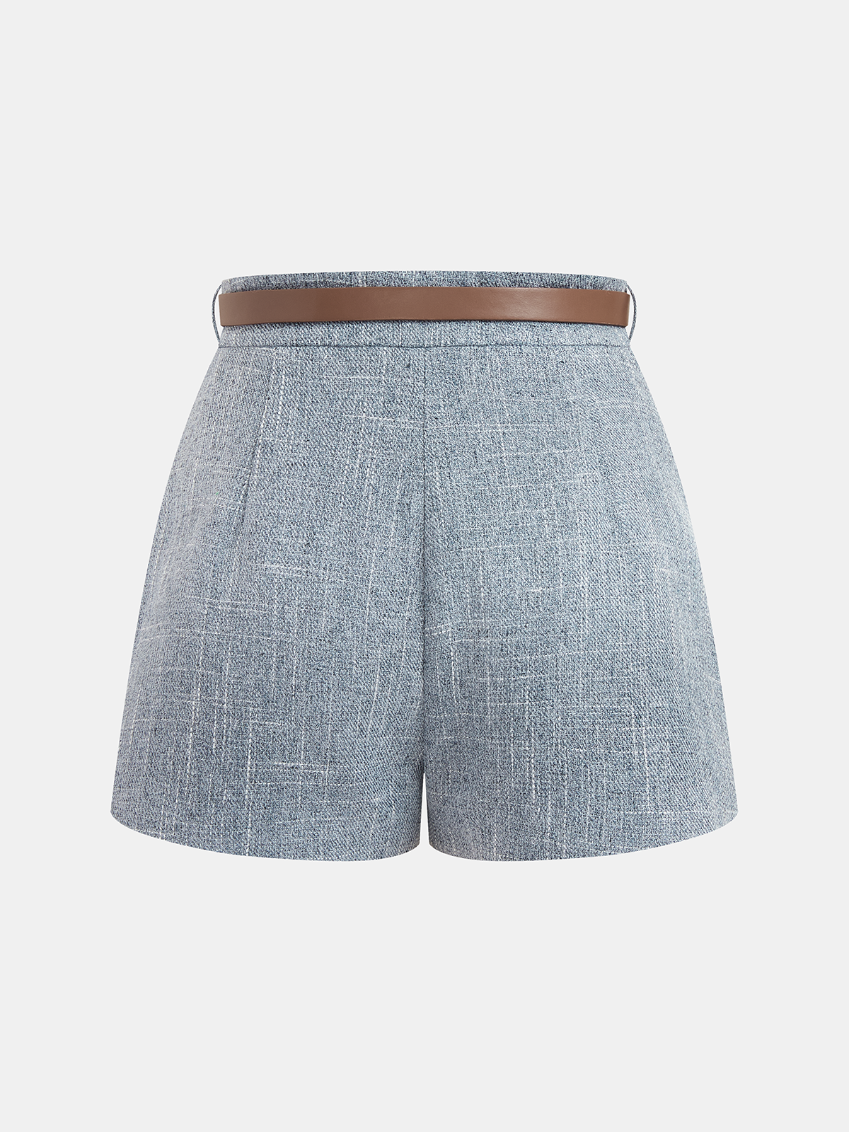 Legere Shorts mit Gürtel und mittlerer Bundhöhe