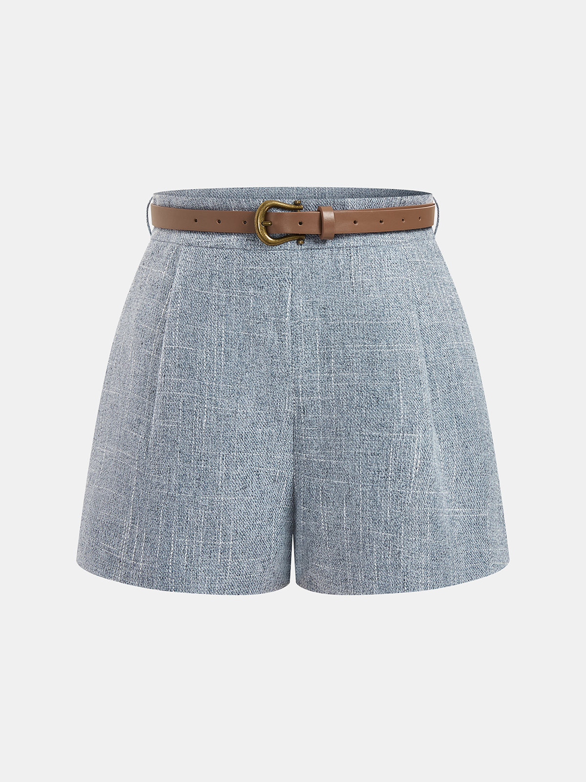 Legere Shorts mit Gürtel und mittlerer Bundhöhe