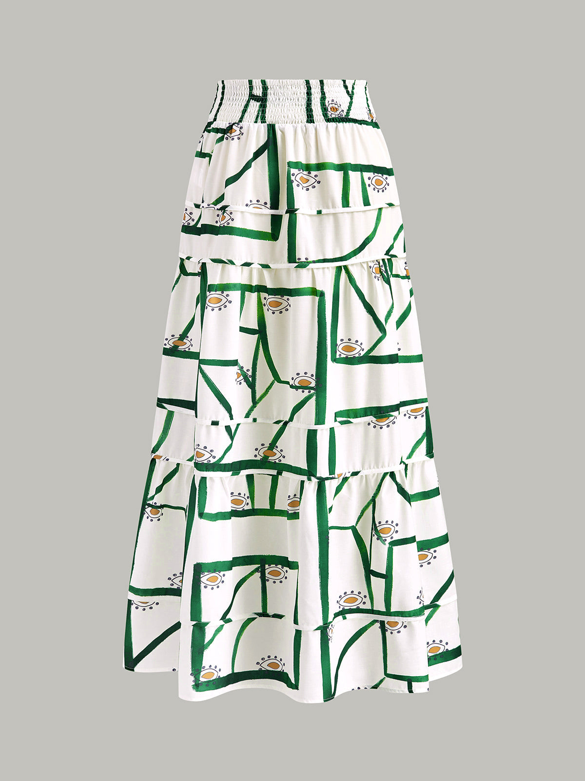 Front Tie Cami Top With Tiered Skirt Set