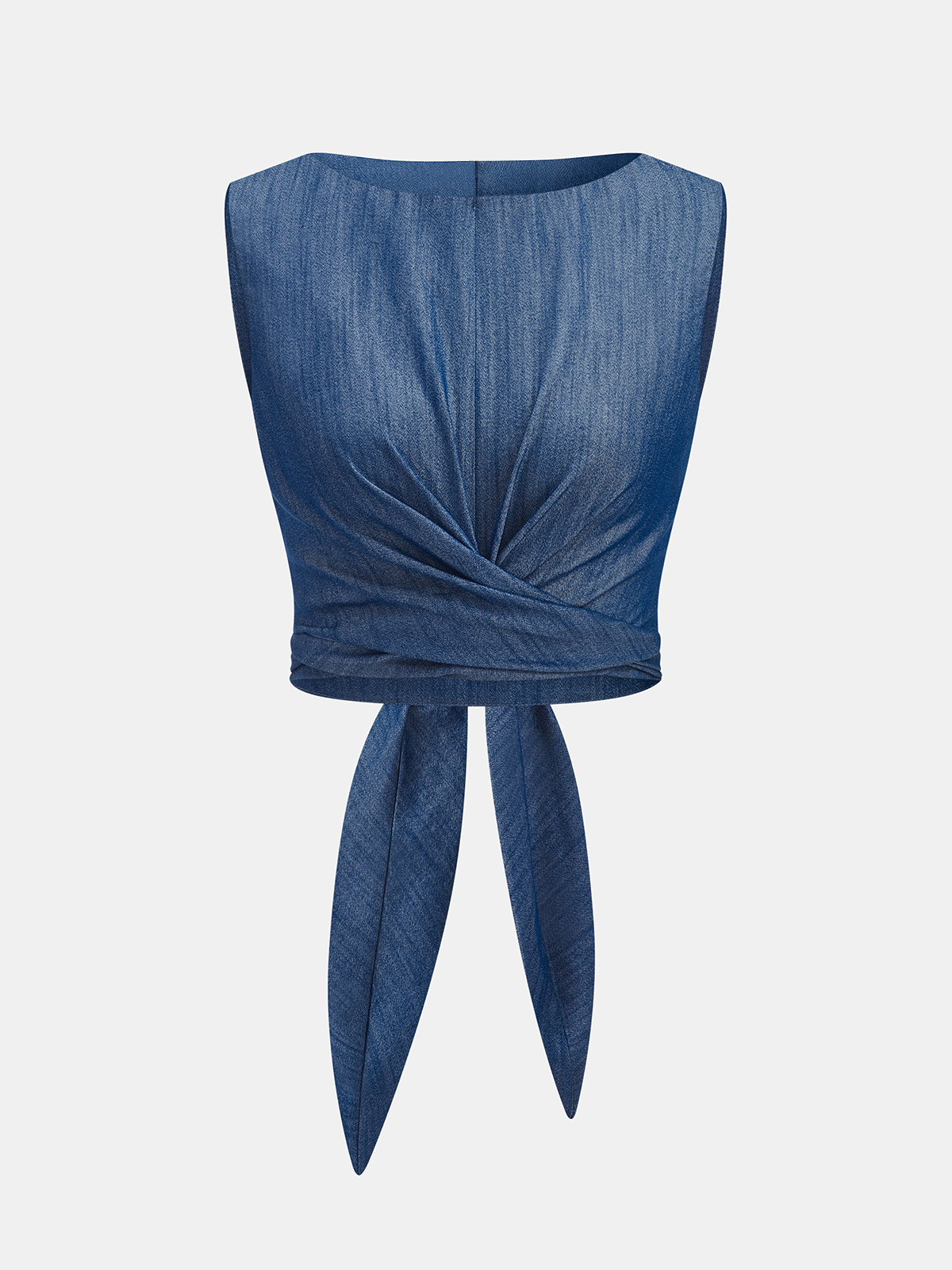 Verkreuztes Crop Top & Hose mit weitem Bein Set