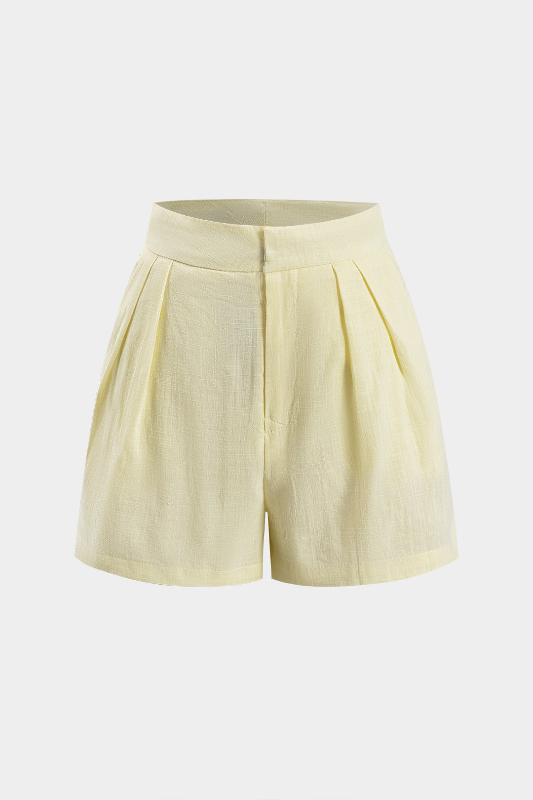 Button Detail Vest And Shorts Set