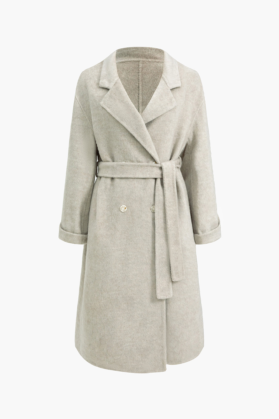 Basic Wool Double-Breasted Coat