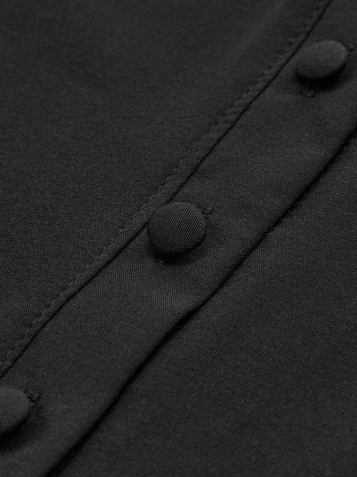 Robe midi élégante sans manches à col carré 