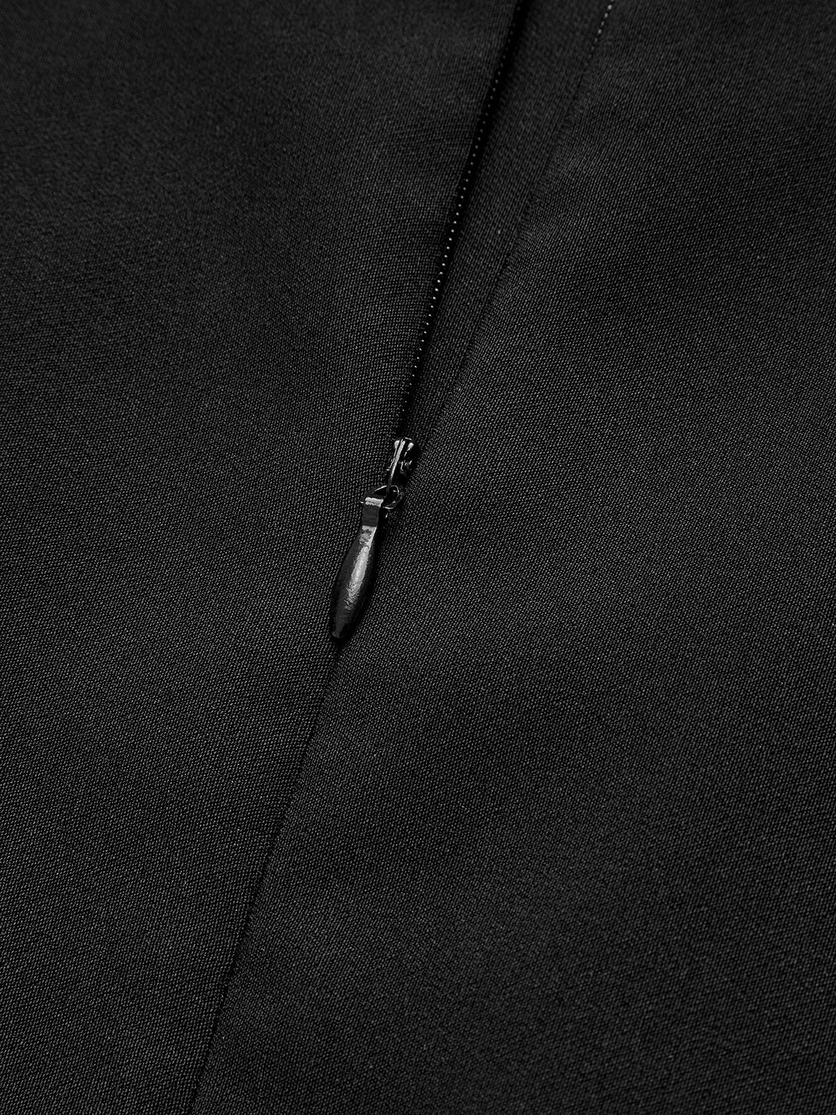 Robe courte fendue sur le côté avec nœud 