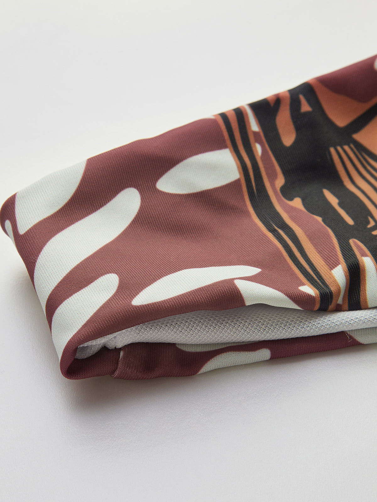 Bikini-Set mit Retro-Print und Neckholder 