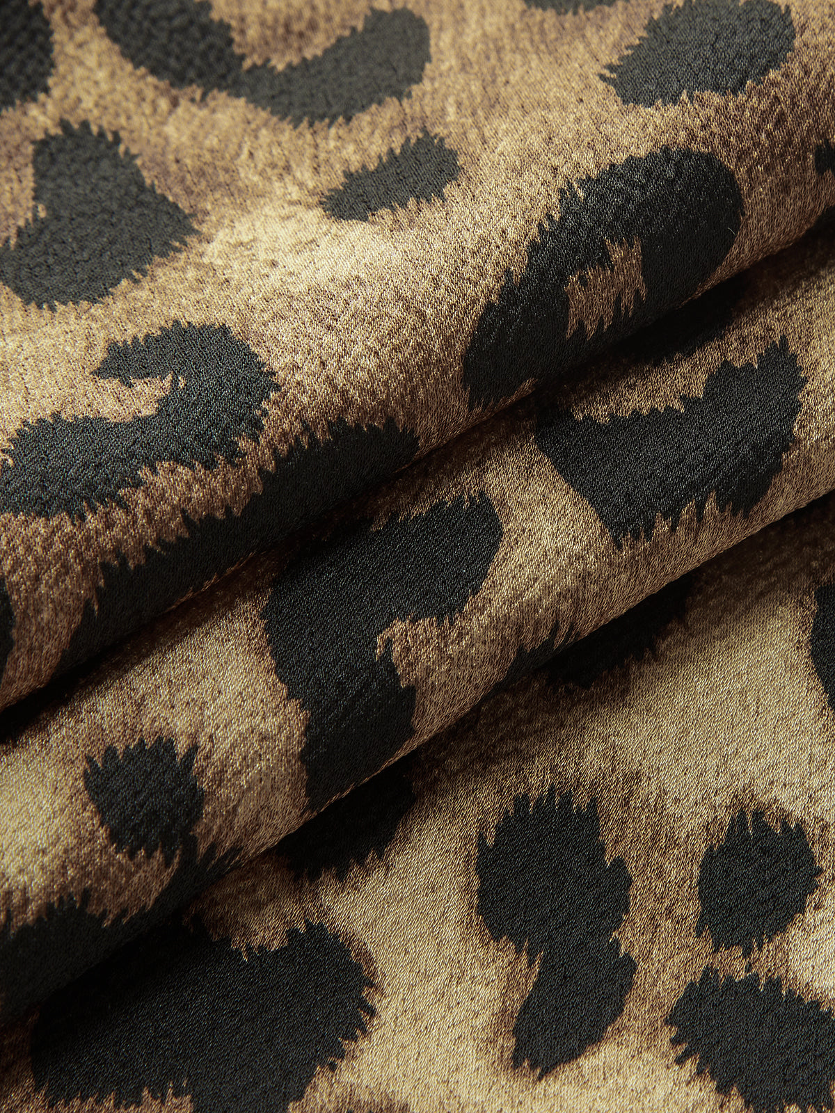 Robe courte à bretelles fines imprimée léopard