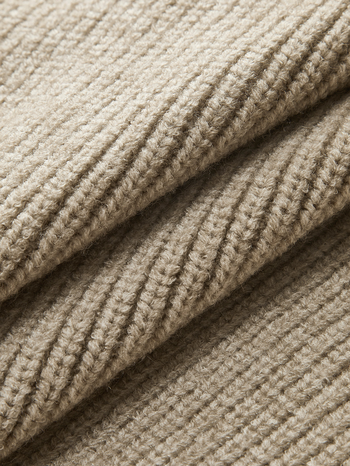 Pull chaud à manches courtes côtelées