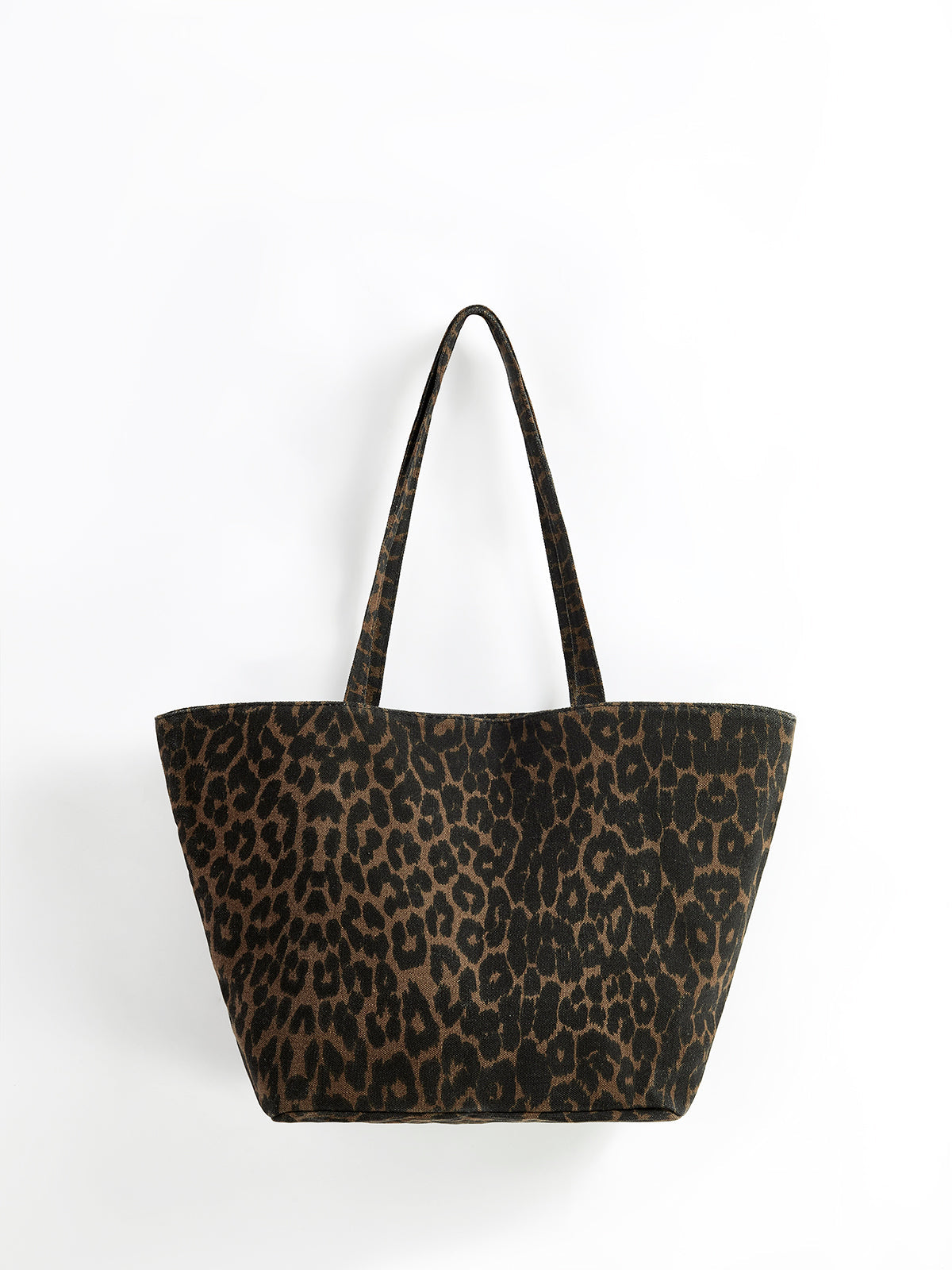 Schultertasche mit Leopardenmuster