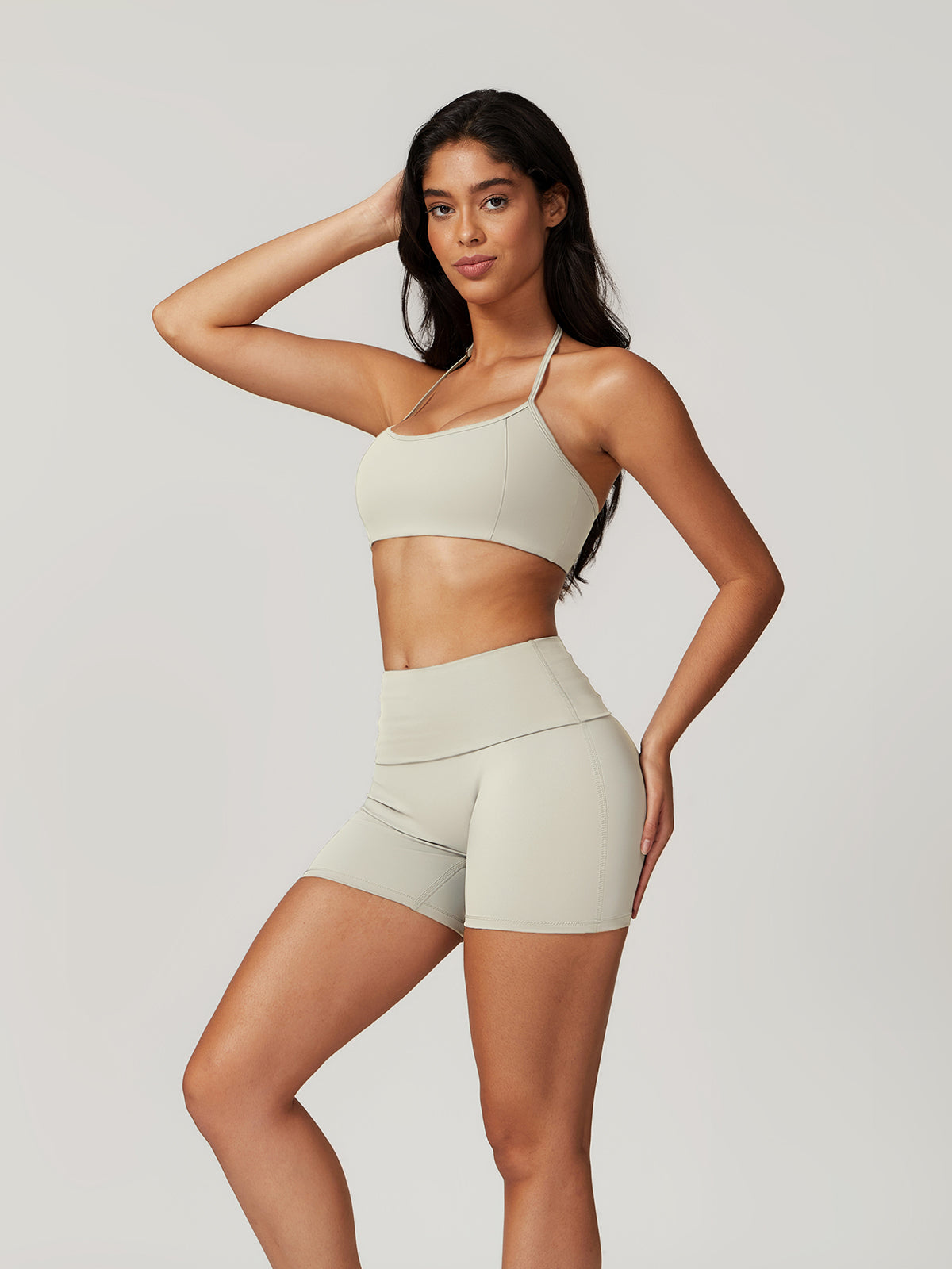 Ensemble short moulant dos nu à séchage rapide 