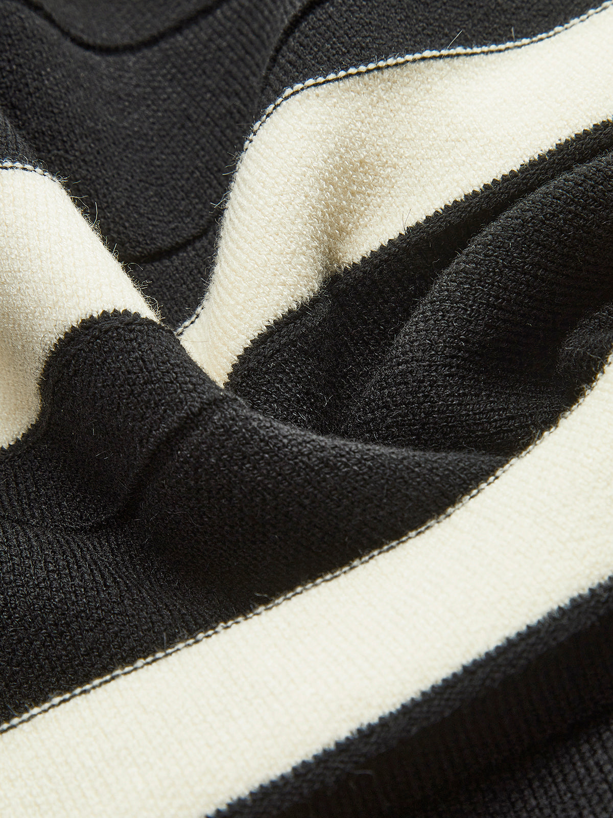 Jupe midi en maille color block 