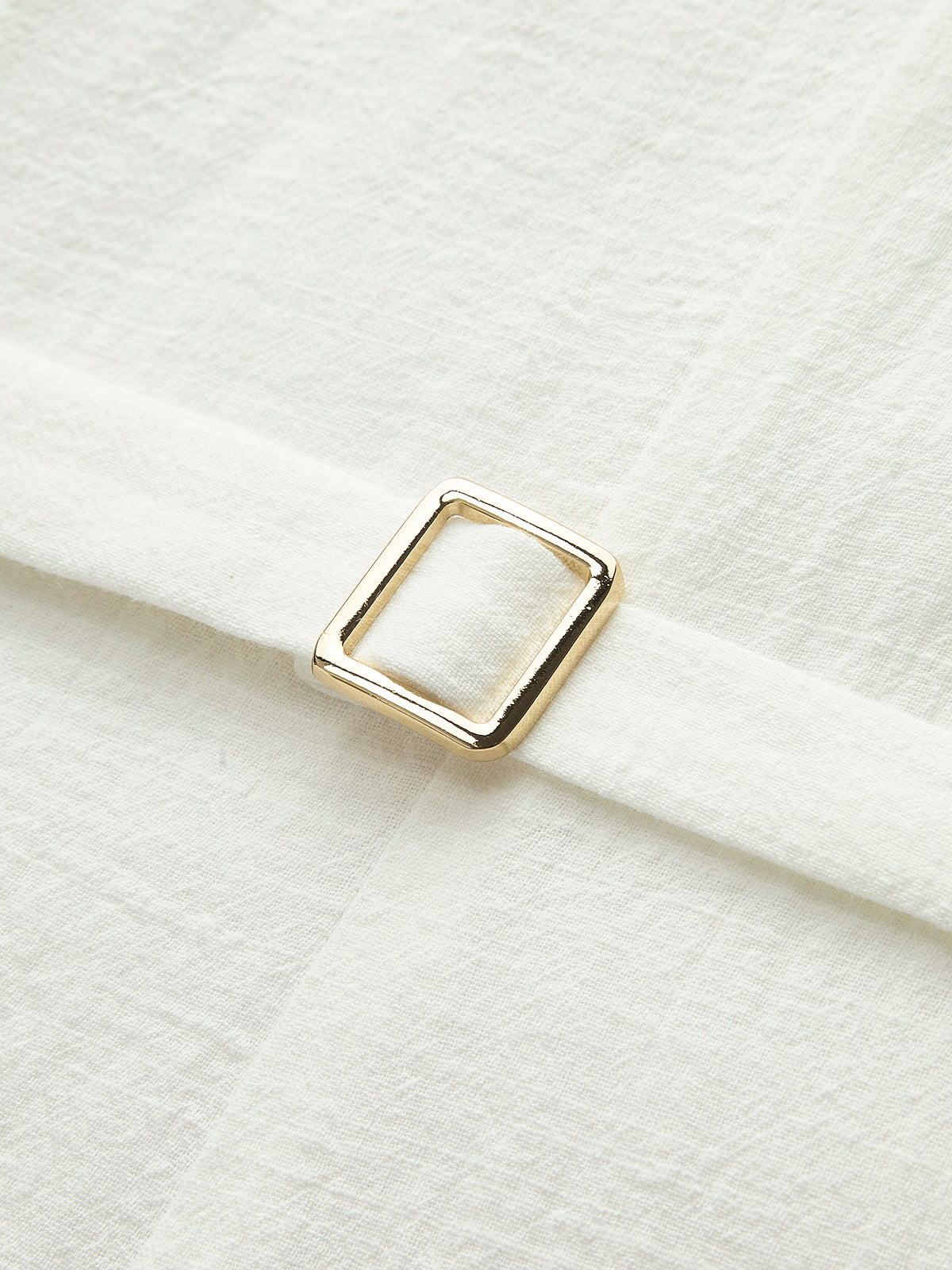 Robe courte boutonnée en coton 