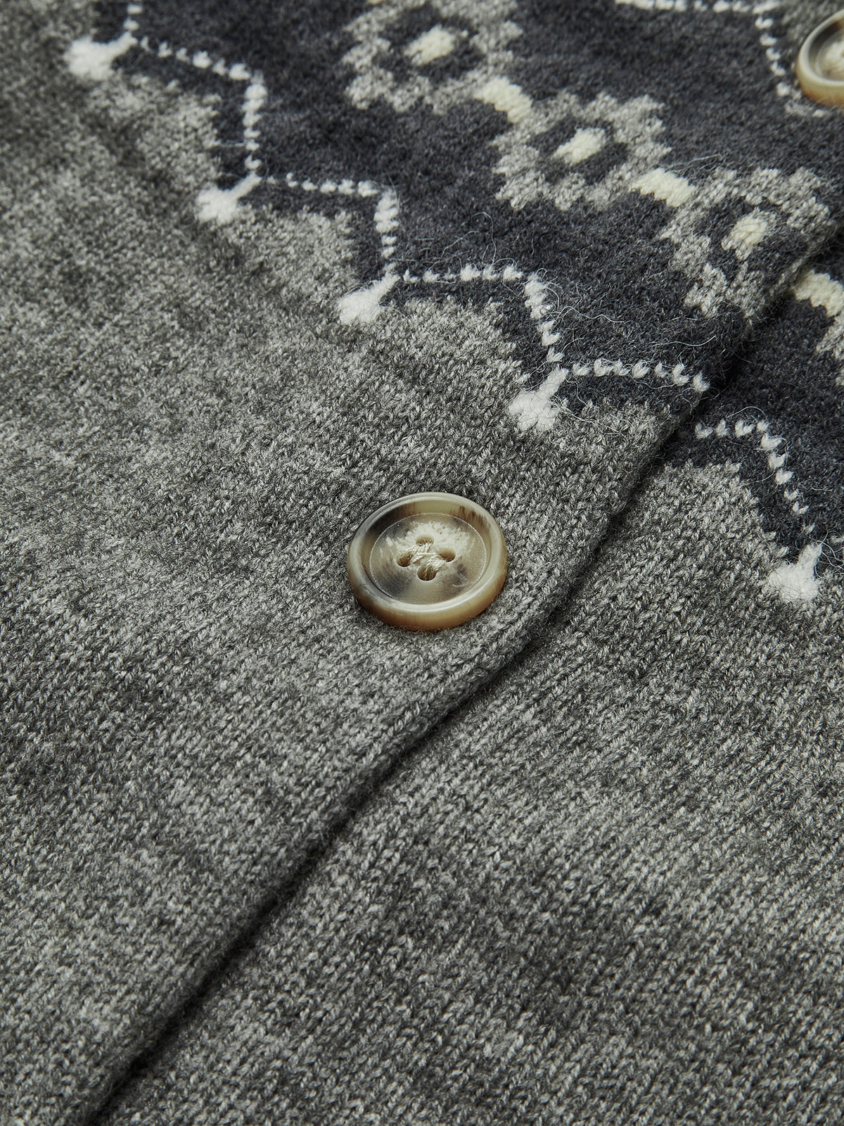 Gilet bohème en maille boutonnée 