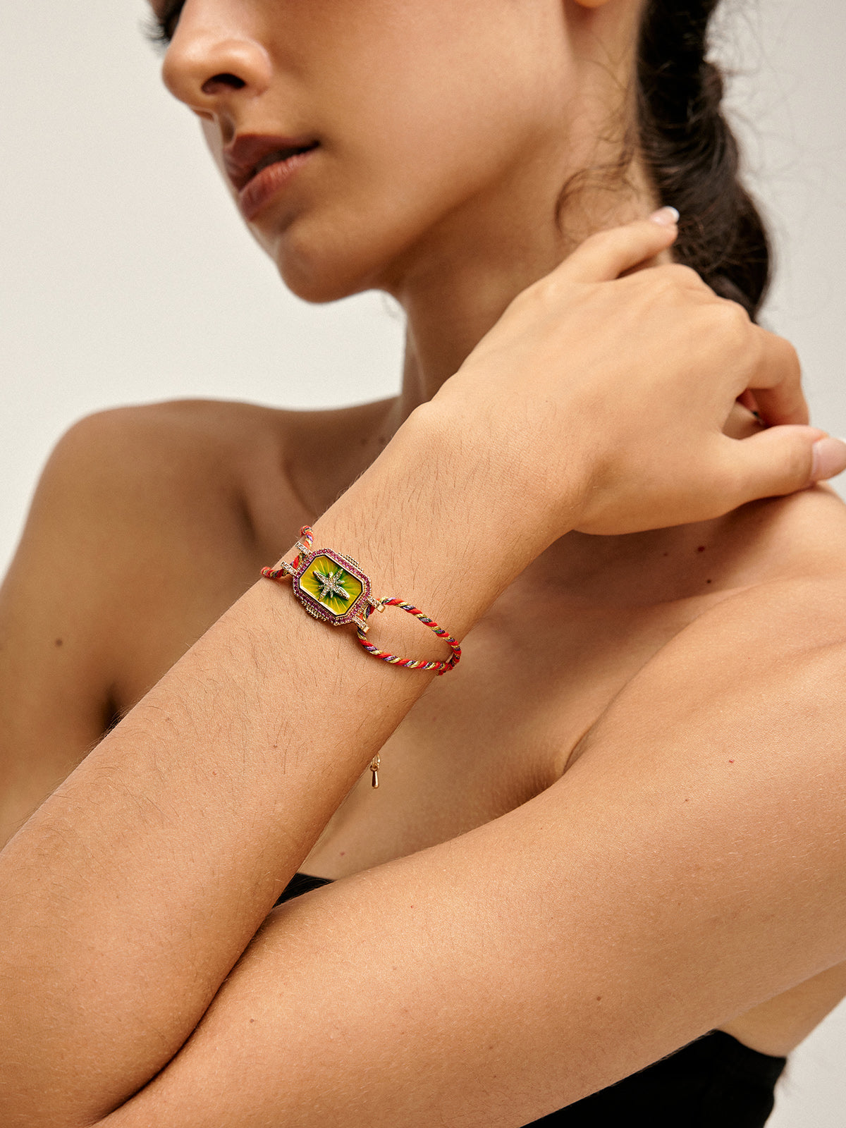 Bracelet bohème à double cordon 