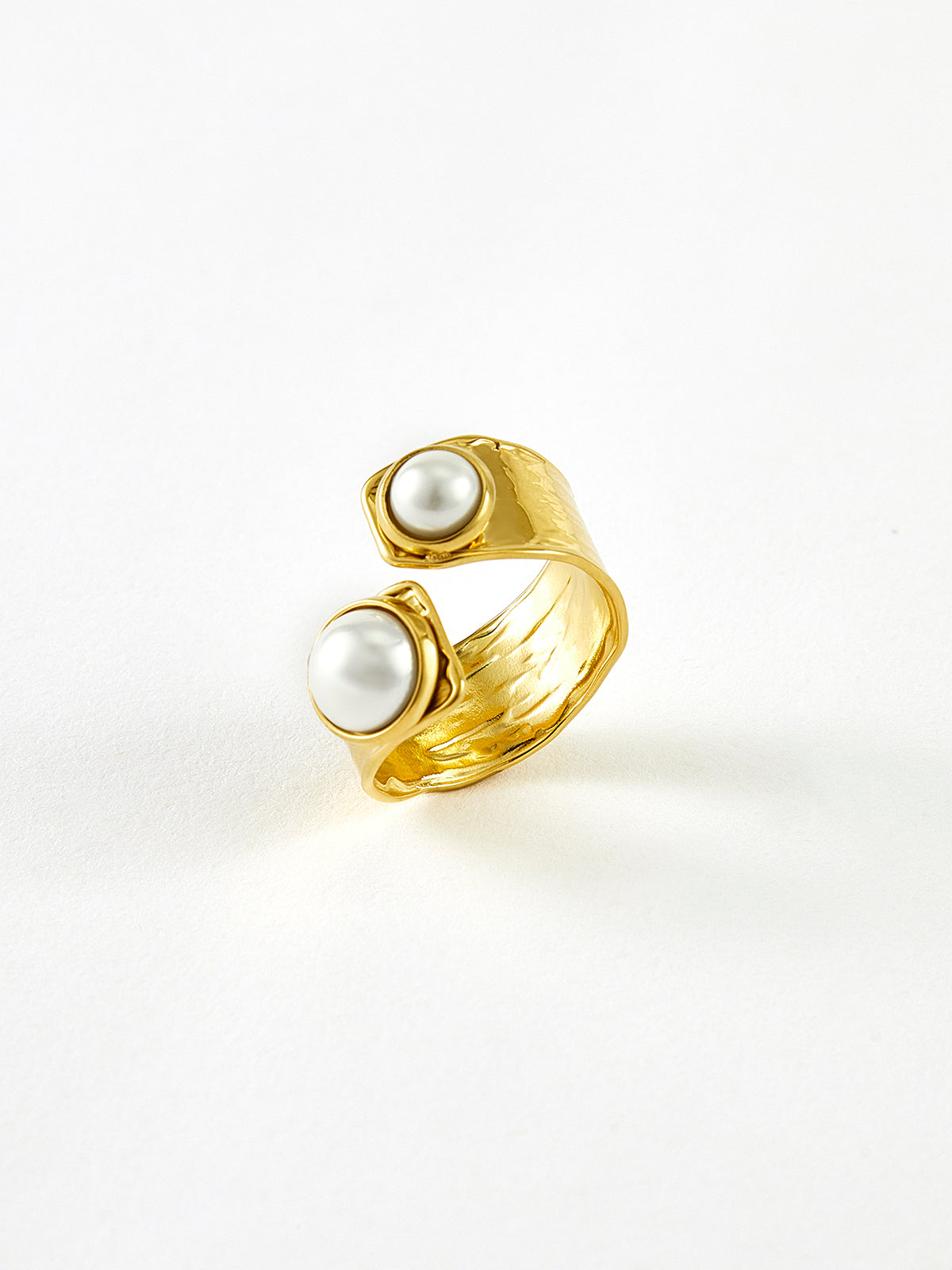 Bague ouverte Golden Tunnel Pearl 
