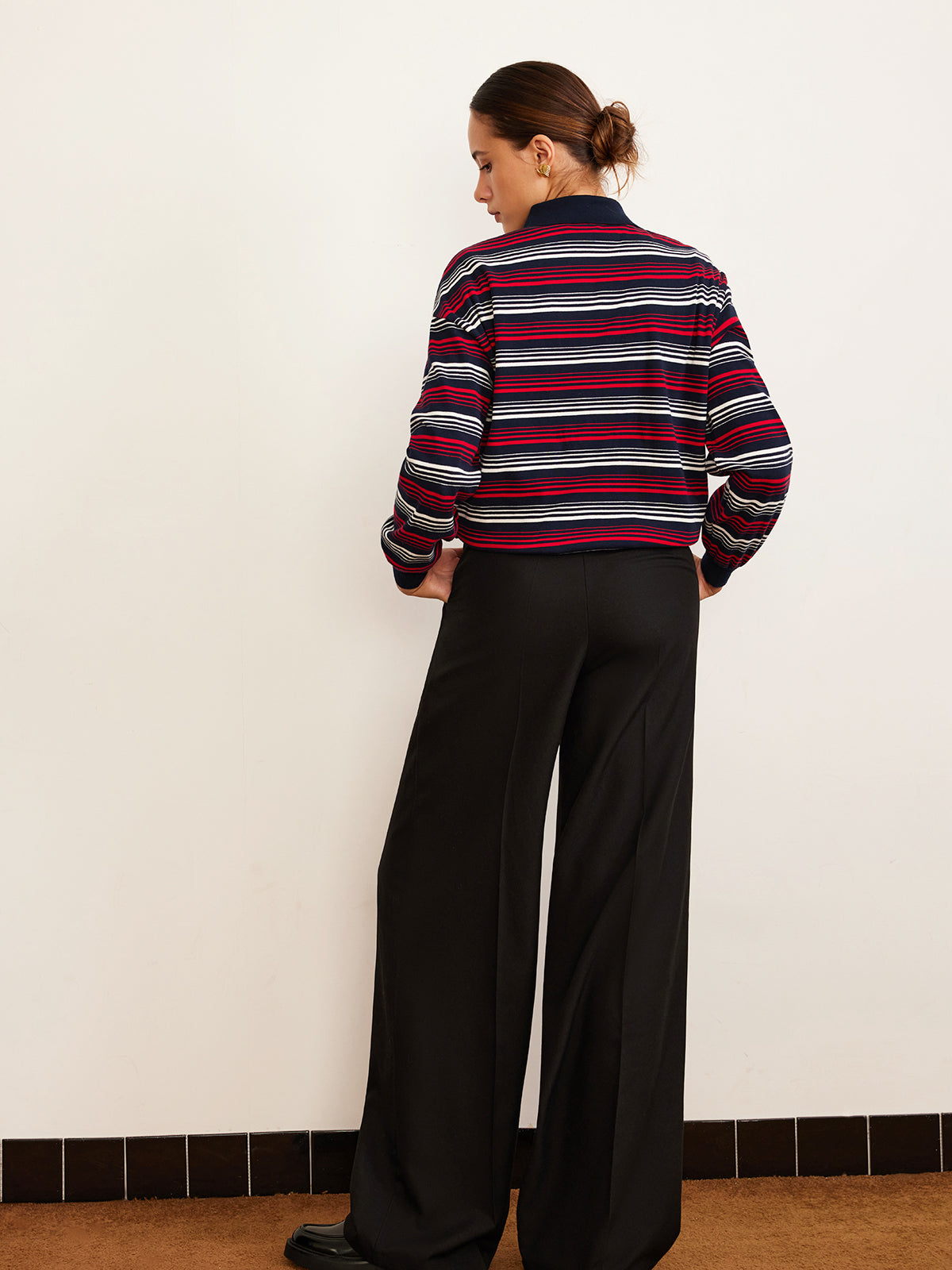 Polo-Shirt mit Retro-Streifen 