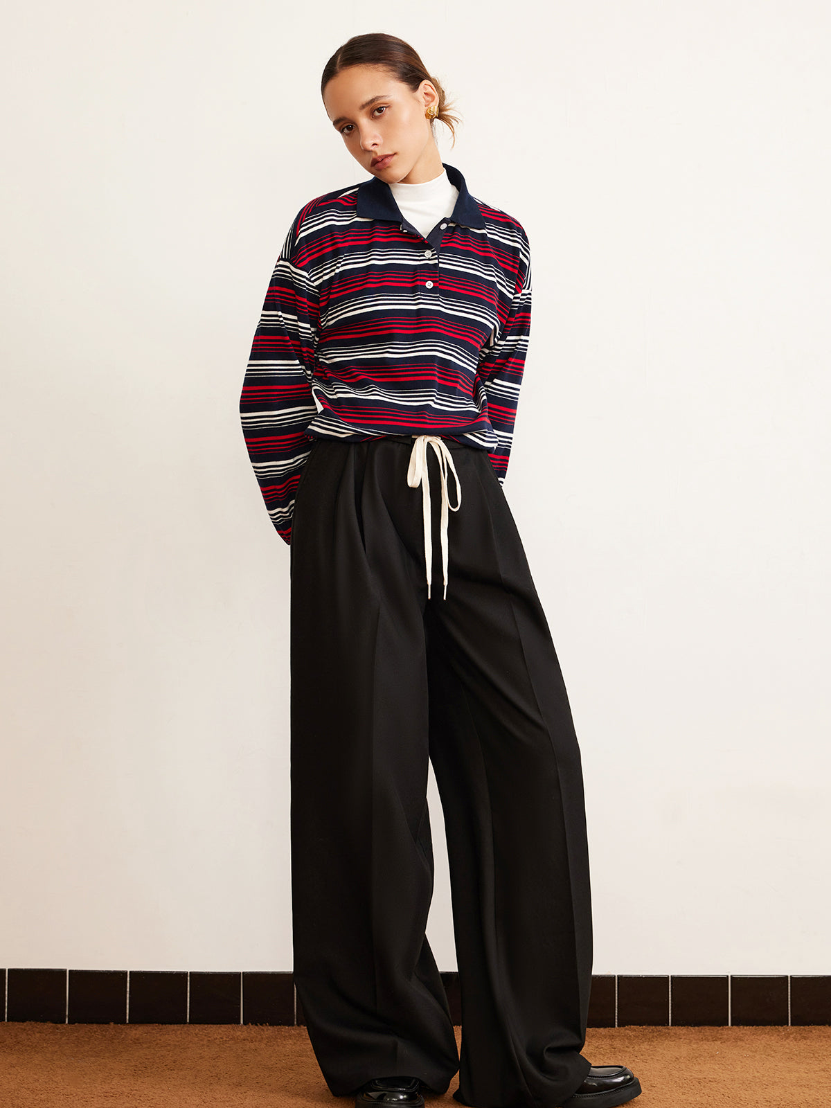 Polo-Shirt mit Retro-Streifen 