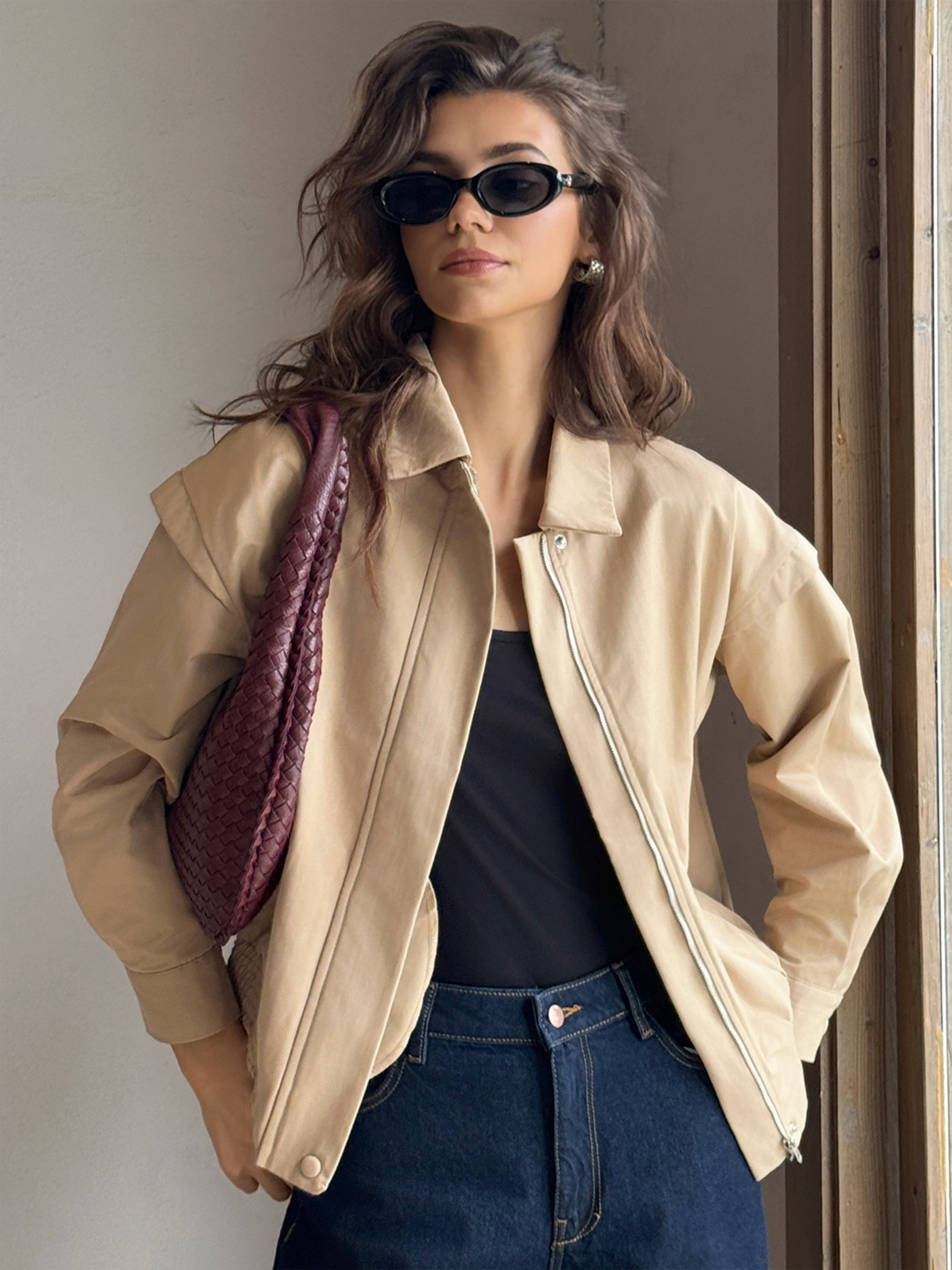 Polo à boutons et fermeture éclair 